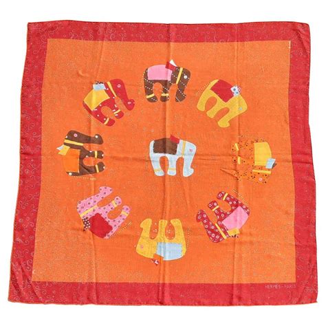 buy used hermes scarf|hermes elephant scarf.